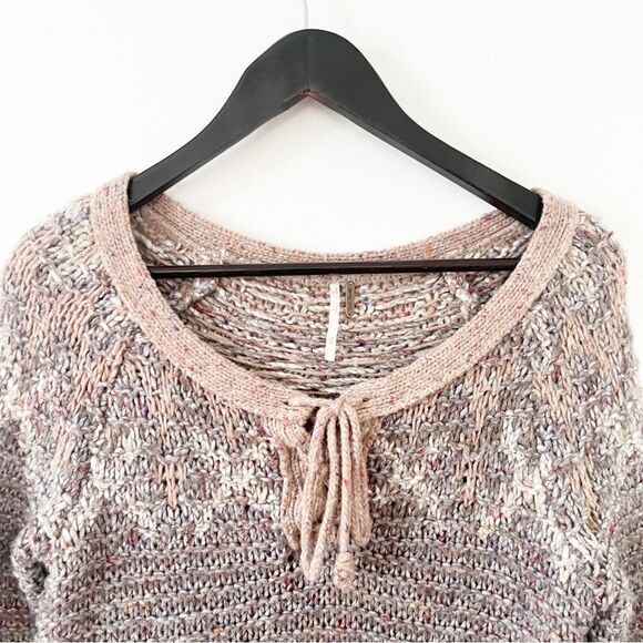Free People Multicolor Neutral Love Bug Fair isle Nordic Wool Knit Sweater‎ - Picture 4 of 10